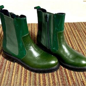 Jeffrey Campbell Green Boots Chelsea 8.5